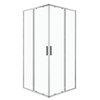 Novoterm SOLID SQ CHR SOLO sprchový kút bez vaničky 80 x 80 x 195 cm, sklo číre