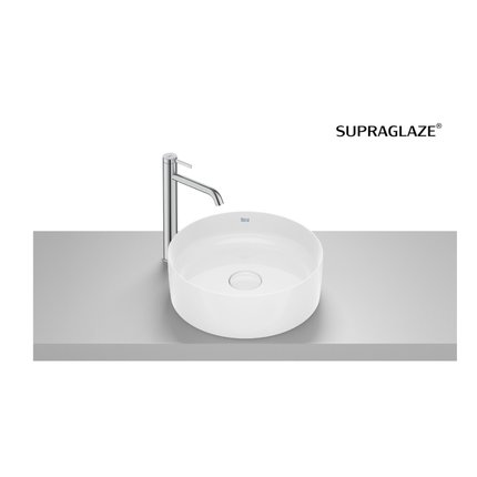 Roca TERRA FINECERAMIC® okrúhle umývadlo na dosku 39 x 39 cm A32787NS00