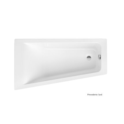 Roca Easy asymetrická rohová akrylátová vaňa ľavá 150 x 90 cm A248407000
