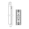 STELRAD VERTEX PLAN dekoračný radiátor 22 2200 x 300 mm ST-VP-22/220/030