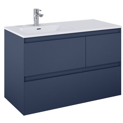 Elita SPLIT skrinka pod umývadlo 100 cm 3S, blue matt 169010