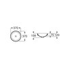Roca INSPIRA Round FINECERAMIC ® umývadlo na dosku 37 x 37 cm, biele matné A32752R620