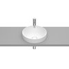 Roca INSPIRA Round FINECERAMIC ® umývadlo na dosku 37 x 37 cm, biele matné A32752R620