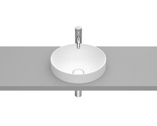 Roca INSPIRA Round FINECERAMIC ® umývadlo na dosku 37 x 37 cm, biele matné A32752R620