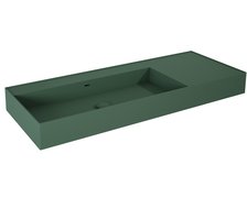 Elita Level ľavé nástenná umývadlo Solid Surface 120,5x45,5 cm Forest Green Matt RE041461197010