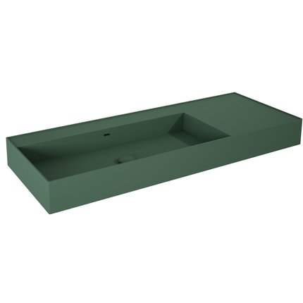 Elita Level ľavé nástenná umývadlo Solid Surface 120,5x45,5 cm Forest Green Matt RE041461197010