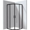 Deante FUNKIA EVO štvrť-kruhový sprchový kút 90 x 90 x 195 cm, sklo číre, profil čierny KYP_N099P