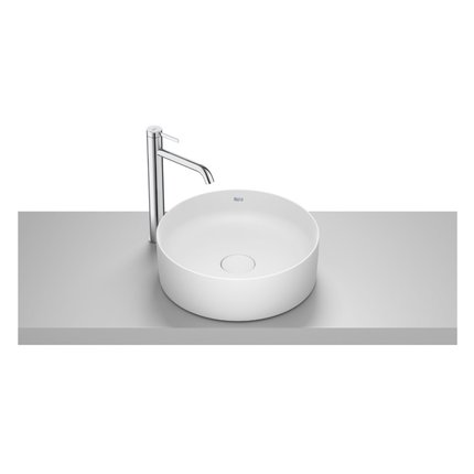 Roca TERRA FINECERAMIC® okrúhle umývadlo na dosku 39 x 39 cm A32787N620