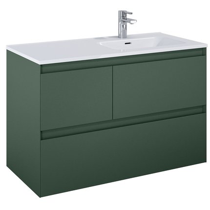 Elita SPLIT skrinka pod umývadlo 100 cm 3S, green matt 169012