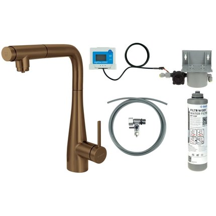 Deante ERIDAN drezová vodovodná batéria so súpravou na filtráciu vody BREFC75M