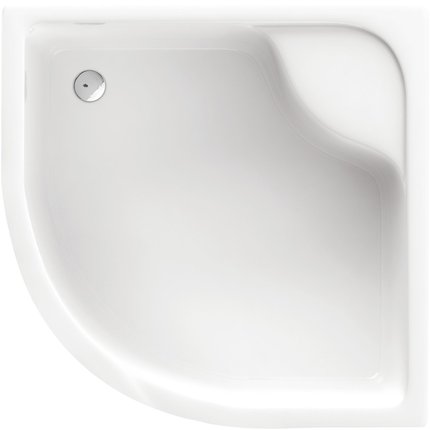 Deante DEEP štvrťkruhová sprchová vanička 90 x 41 cm biela KTD_041B