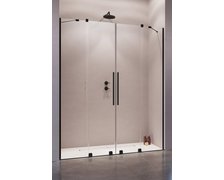 Radaway FURO BLACK DWD sprchové dvere 200 x 200 cm 10108538-54-01+10111492-01-01