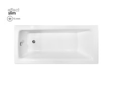 Besco TALIA SLIM – Obdĺžniková akrylátová vaňa do kúpeľne 170 × 75 cm (WAT-170-SL)