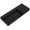 Elita Level ľavé nástenná umývadlo Solid Surface 120,5x45,5 cm Black Matt RE041461197160
