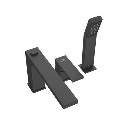 Laveo KVADRATO vaňová batéria 3-otvorová stojaca BLQ_713D