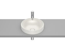 Roca INSPIRA Round FINECERAMIC ® umývadlo na dosku 37 x 37 cm, bežové A32752R650