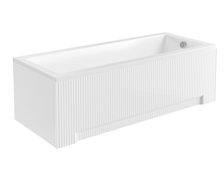 Besco UNI Ryfle White čelný a bočný panel k vani 140 cm, biely OAP-140UNIR