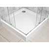 Novoterm SOLID SQ CHR sprchový kút s vaničkou 90 x 90 x 210 cm, sklo číre