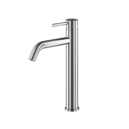 Besco VEO I umývadlová vodovodná batéria, vysoká brúsený nikel BU-VI-NS