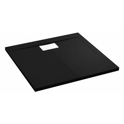 POLIMAT VEGAR obdĺžniková sprchová vanička akrylát čierny 120 x 80 x 4,5 cm 00187
