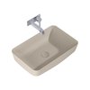 Elita NOMIA keramické umývadlo na dosku 50 x 39 cm, Fume Matt RE040500057020