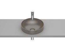Roca INSPIRA Round FINECERAMIC ® umývadlo na dosku 37 x 37 cm, café A32752R660
