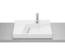 Roca HORIZON GEOMETRIC FINECERAMIC® umývadlo na dosku 60 x 42 cm, biela lesklá A32727600B