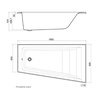Roca Easy asymetrická rohová akrylátová vaňa pravá 160 x 90 cm A248410000