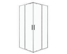 Novoterm SOLID SQ CHR SOLO sprchový kút bez vaničky 100 x 100 x 195 cm, sklo číre