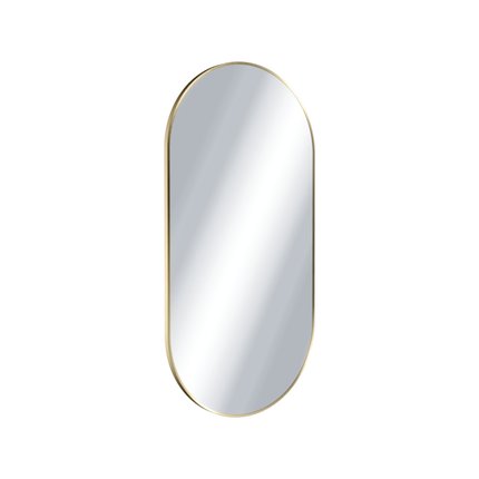 Excellent REVIA zrkadlo v hliníkovom ráme 100 x 50 cm, brúsená zlatá DOEX.RE100.050.GB