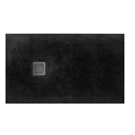 Roca TERRAN STONEX obdĺžniková kompozitná sprchová vanička 160 x 700 cm, čierna AP1016402BC01400