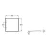 Roca PYROS STONEX štvorcová kompozitná sprchová vanička 90 x 90 cm, biela AP90138438403100