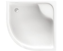 Deante FUNKIA štvrťkruhová sprchová vanička 80 x 16 cm biela KTA_054B