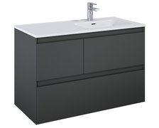 Elita SPLIT skrinka pod umývadlo 100 cm 3S, antracit matt 168162