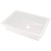 Deante CORREO granitové umývadlo zápustné 50 x 35 cm, white CQR_AU5U
