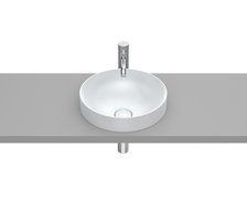 Roca INSPIRA Round FINECERAMIC ® umývadlo na dosku 37 x 37 cm, perlové A32752R630