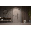 Radaway ESSENZA PRO BRUSHED GUNMETAL KDJ + S obdĺžnikový sprchový kút 110 x 80 cm 10097311-92-01L +10098080-01-01+10098080-01-01