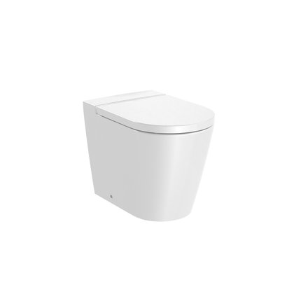 Roca INSPIRA Round WC misa stojatá RimFree 56 x 37 cm, biela lesklá A347526000