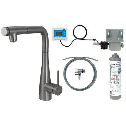 Deante ERIDAN drezová vodovodná batéria so súpravou na filtráciu vody BREFD75M