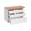 Comad Platinum 820 FSC skrinka pod umývadlo 94 cm zlatý kraft dub/biela alpská