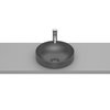 Roca INSPIRA Round FINECERAMIC ® umývadlo na dosku 37 x 37 cm, onyx A32752R640