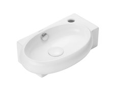 Uptrend – Umývadlo na stenu Coral 42,5 × 26,5 cm biele lesklé pravé TR4522B