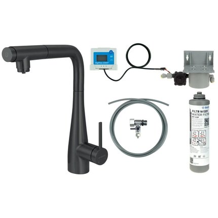 Deante ERIDAN drezová vodovodná batéria so súpravou na filtráciu vody BREFN75M