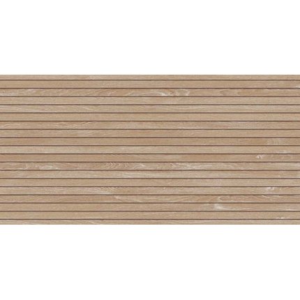Tubadzin LAMELLA Beige STR gresova rektifikovaná dlažba / obklad matný 59,8 x 119,8 cm
