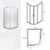 Besco MODERN asymetrický sprchový kút, sklo číre 100 x 80 x 190 cm