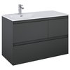 Elita SPLIT skrinka pod umývadlo 100 cm 3S, antracit matt 168158