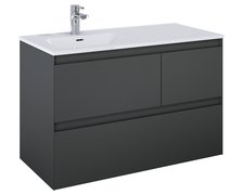 Elita SPLIT skrinka pod umývadlo 100 cm 3S, antracit matt 168158