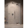 Radaway ESSENZA PRO BRUSHED GUNMETAL KDJ + S obdĺžnikový sprchový kút 110 x 80 cm 10097311-92-01R +10098080-01-01+10098080-01-01