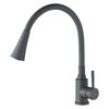 Kuchinox SELVA drezová vodovodná batéria s elastickou 2‑funkčnou výtokovou hadicou, sivá BSK_962D