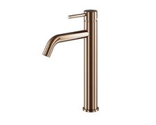 Besco VEO I umývadlová vodovodná batéria, vysoká brúsená meď BU-VI-MS